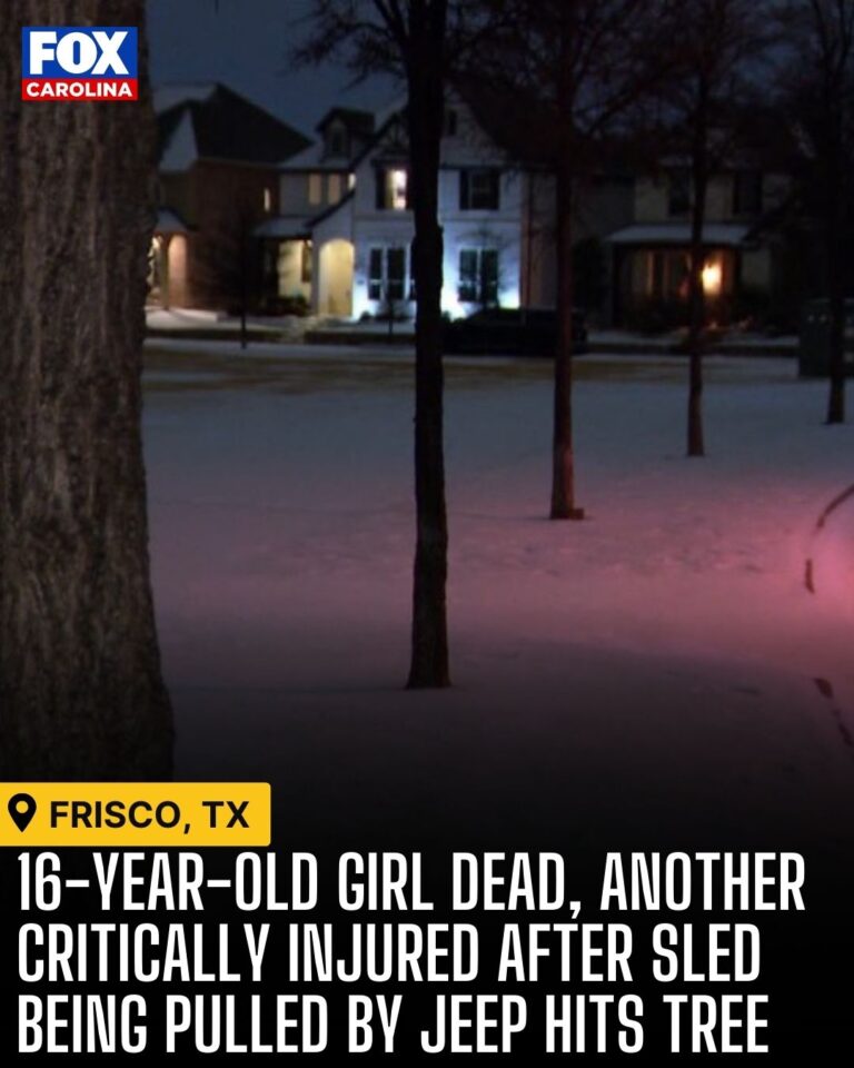 FRISCO, Texas Accident, 16-Year-Old Girl Dead, Another Critically Injured After Sled Hit Tree Pulled By Jeep.